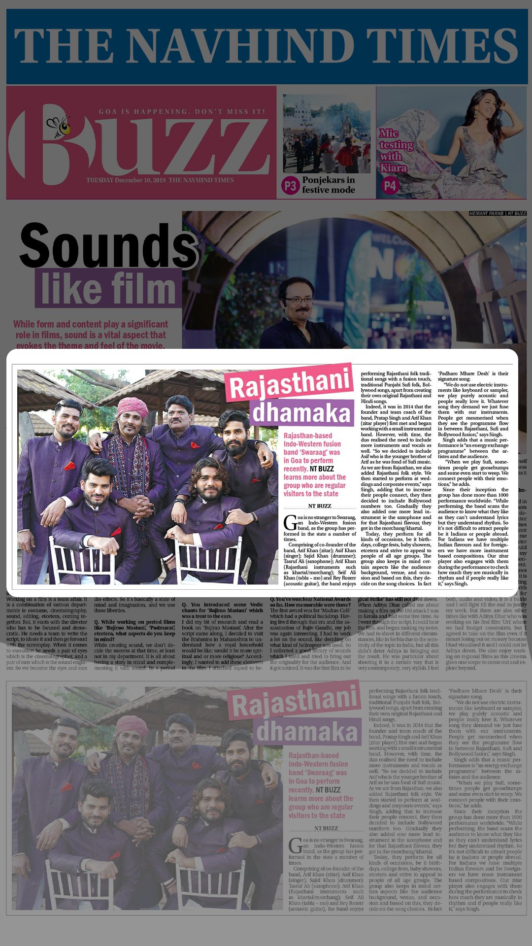 The Navhind Times Coverage